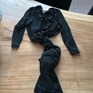 Banana republic Black wrap dress. 3/4 sleeve.